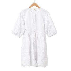 Matilda Jane White Eyelet Button-Front Dress